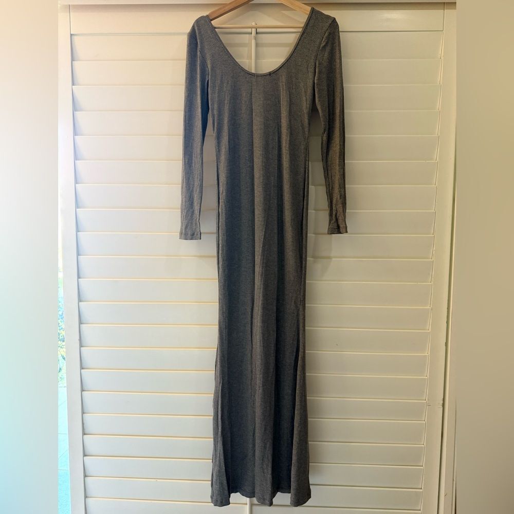 Fashion Nova Charcoal Long Sleeve Dress - Picture 4 of 6